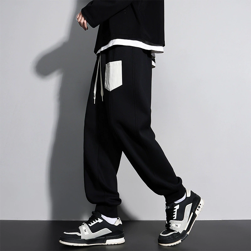 Autumn base trousers for leisure, plus size