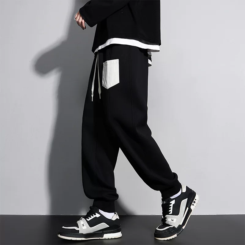 Autumn base trousers for leisure, plus size