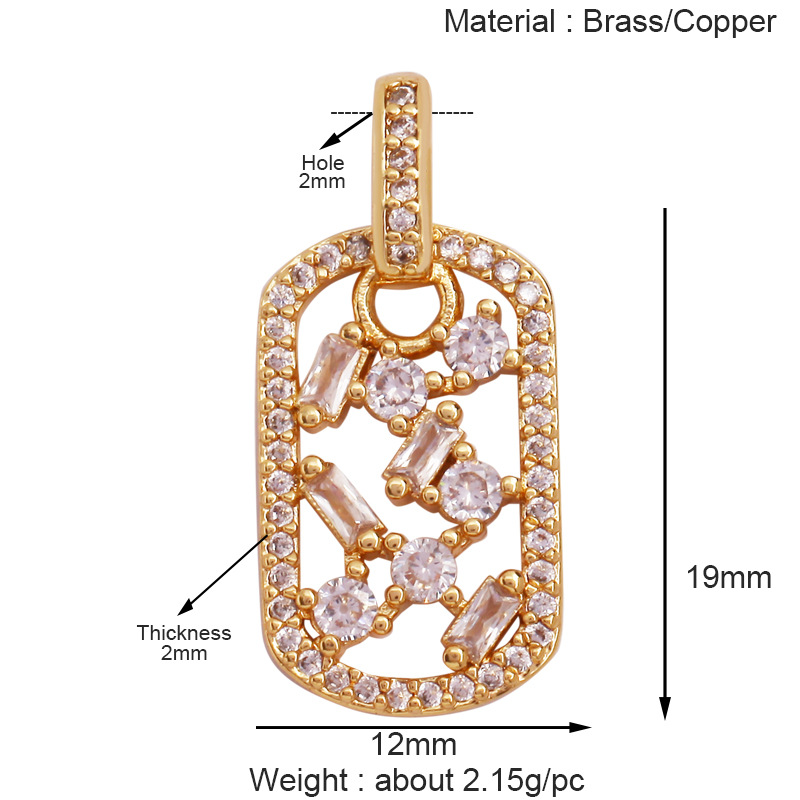 1g Weight Pendant Jewelry Making Type 10 * 15mm Jewelry Making Size DIY Jewelry Accessories Classification 1 Piece Quantity Copper Material Geometric, Windmill Pattern All Seasons Season Polished Finish Plating Design Sweet, Classic Style Style 1 Piece 10 * 15mm Copper Geometric Windmill Polished Pendant DIY Jewelry Accessories 12
