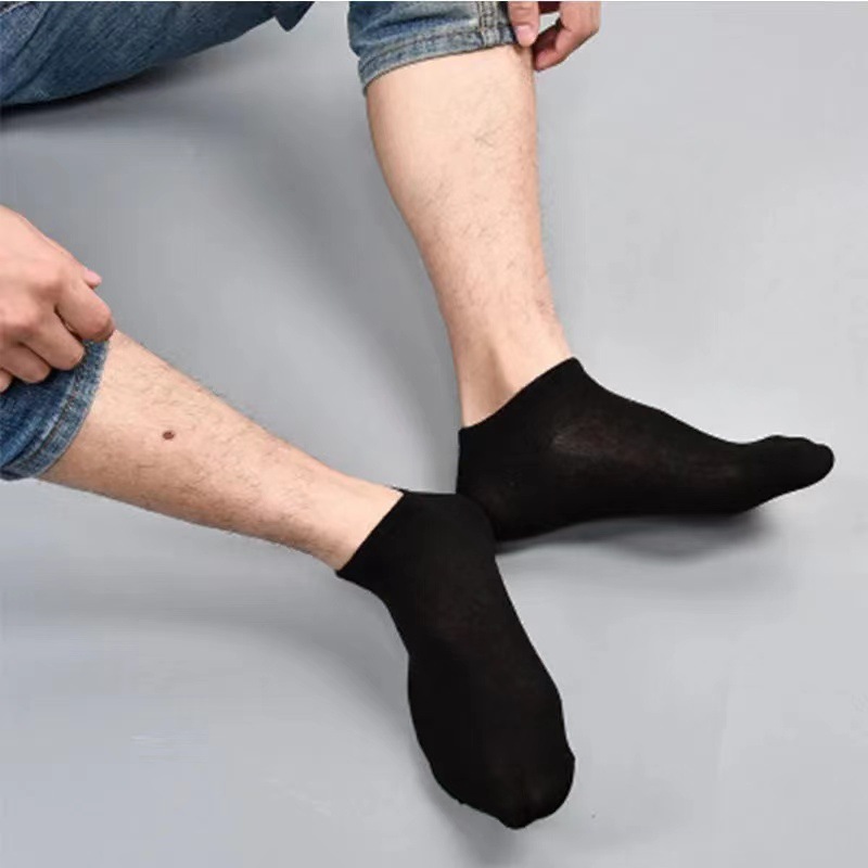 Damensocken, kurze Socken, schweißabsorbierend und desodorierend, atmungsaktive Bootssocken mit niedrigem Schnitt, flacher Mund, sportliche Freizeitsocken für Paare_voghion.com