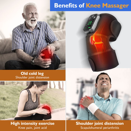 Cross-border electric heating massage knee pads, shoulder pads, elbow pads, warm compresses, old cold leg joints, moxibustion massage instrument factory