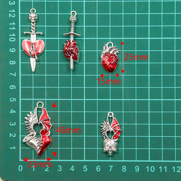 Retro red pendant