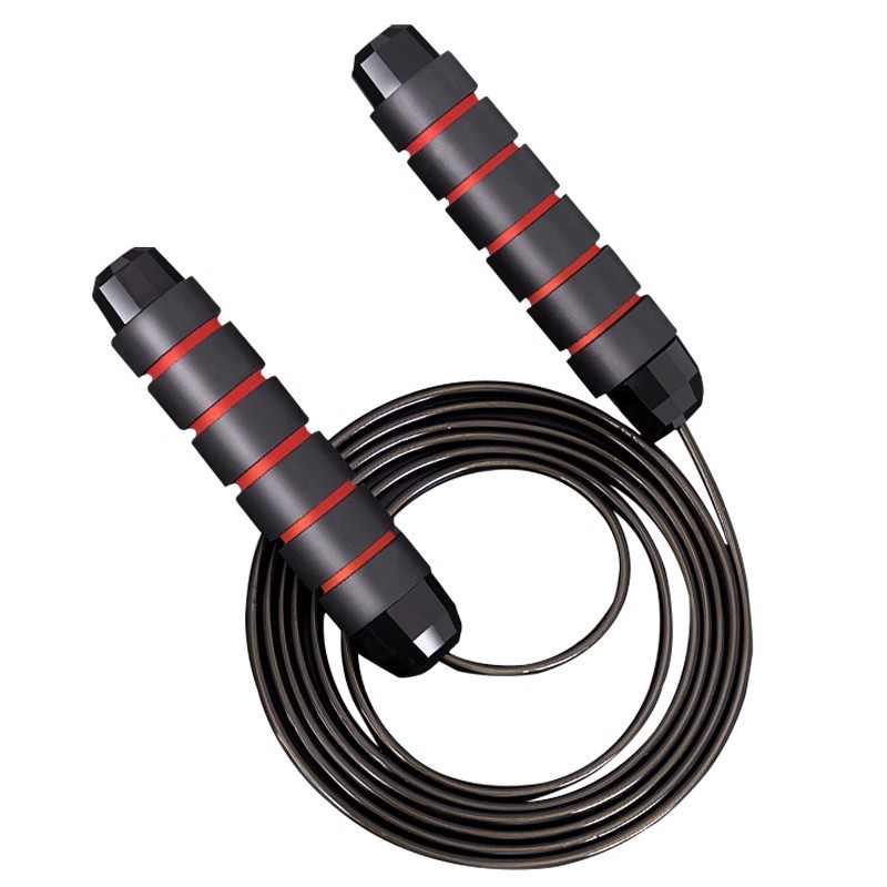 Cuerda de salto de alambre de acero con carga Fitness Deportes para quemar grasa Estudiantes Artículos deportivos Examen de ingreso a la escuela secundaria Entrenamiento profesional para adultos Cuerda de salto de cojinete