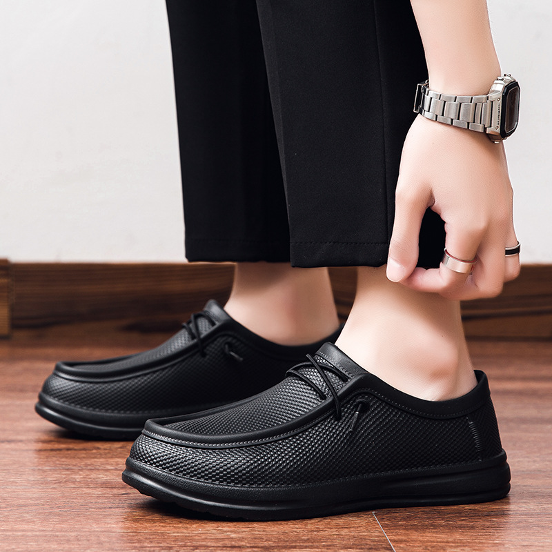 Xiyin's Popular Large-size Lightweight Leather For Men, Oil-resistant And Slip-resistant Chef Shoes, Cross-border_vogvips.com
