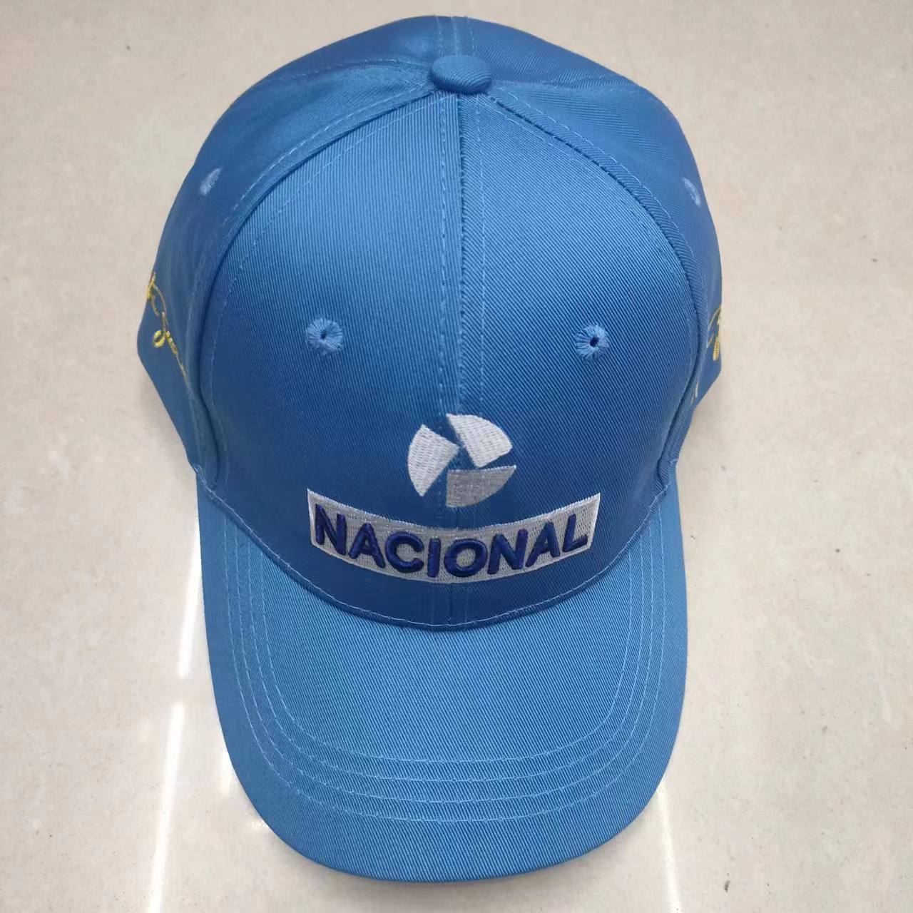 跨境新款AyrtonSenna賽車手時尚刺繡鴨舌帽戶外防曬車隊棒球帽