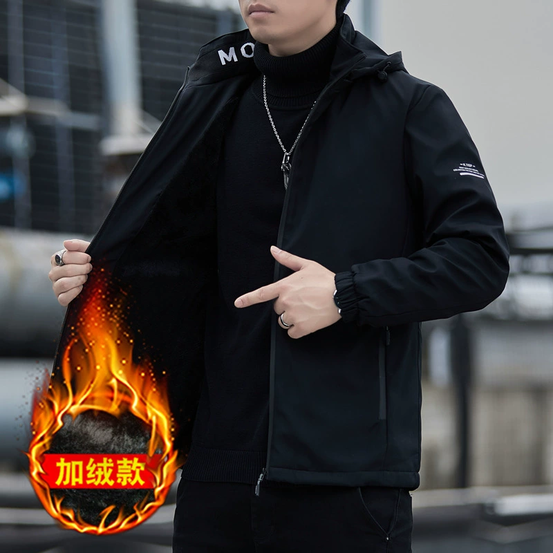 Мужская бархатная утолщеная куртка осень-зима новая хлопковая одежда мужская повседневная мужская одежда среднего возраста хлопковая куртка мужская топ