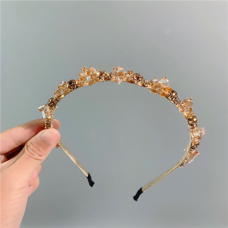 Fairy Style Solid Color Rhinestone Diamond Hair Band display picture 8