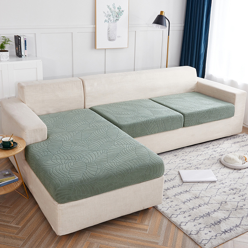 Cross-border new waterproof elastic sofa fitted three-dimensional relief jacquard lazy sofa cushion cover multi-person combination