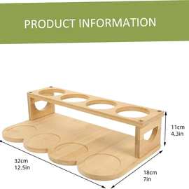 竹木家用厨房台面调料收纳架多功能储物置物架酒杯架调料架