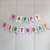 Blue Blue Perm, Fish Flower Tail Birthday Pull Happy Birthday Birthday Happy Birthday Banner Banner Plus Flower