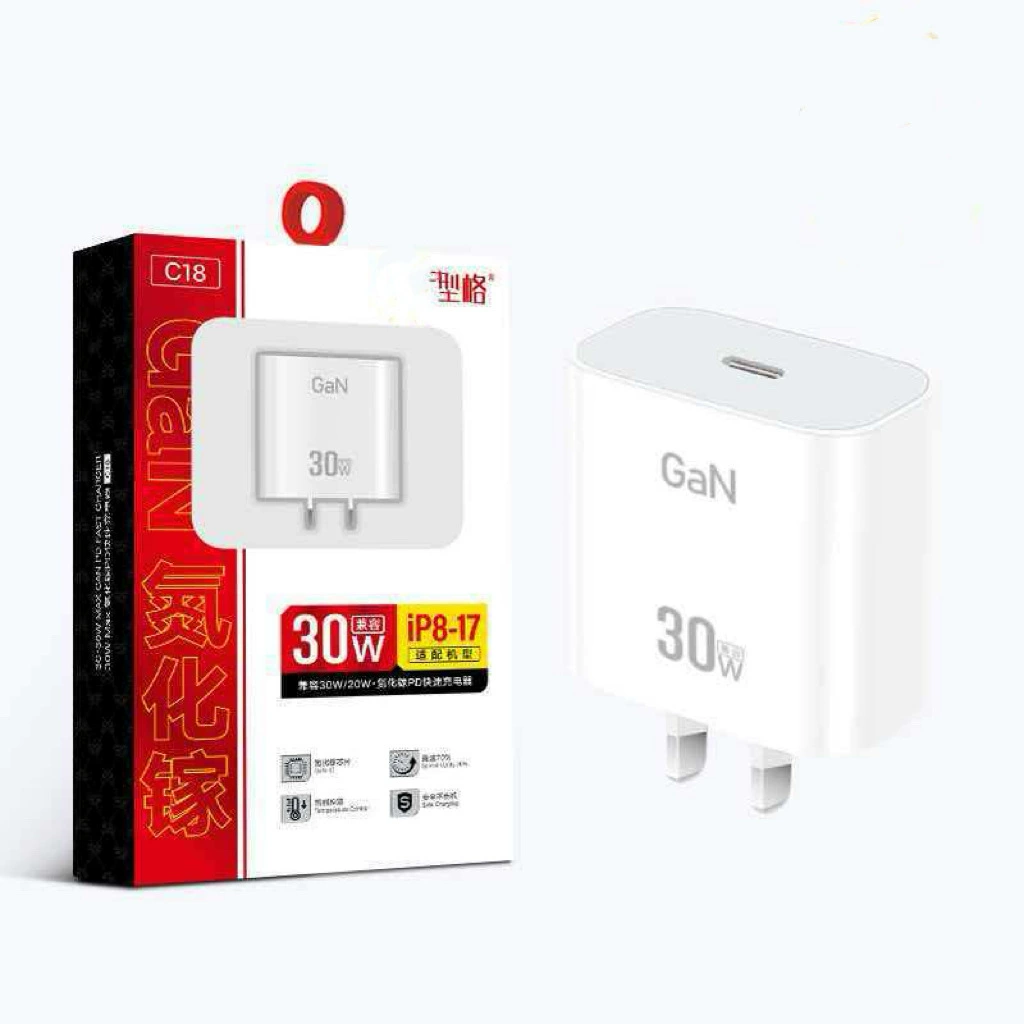 Зарядное PD 20W, совместимо с iPhone 12–16, адаптер питания USB-C