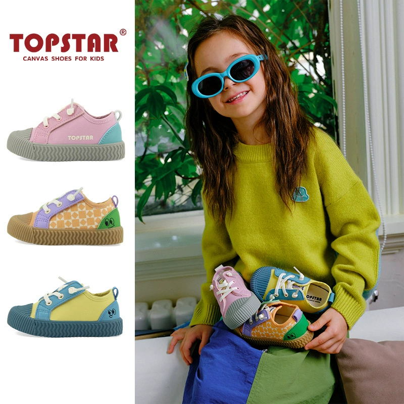 TOPSTAR2024 осень новая детская обувь из холста