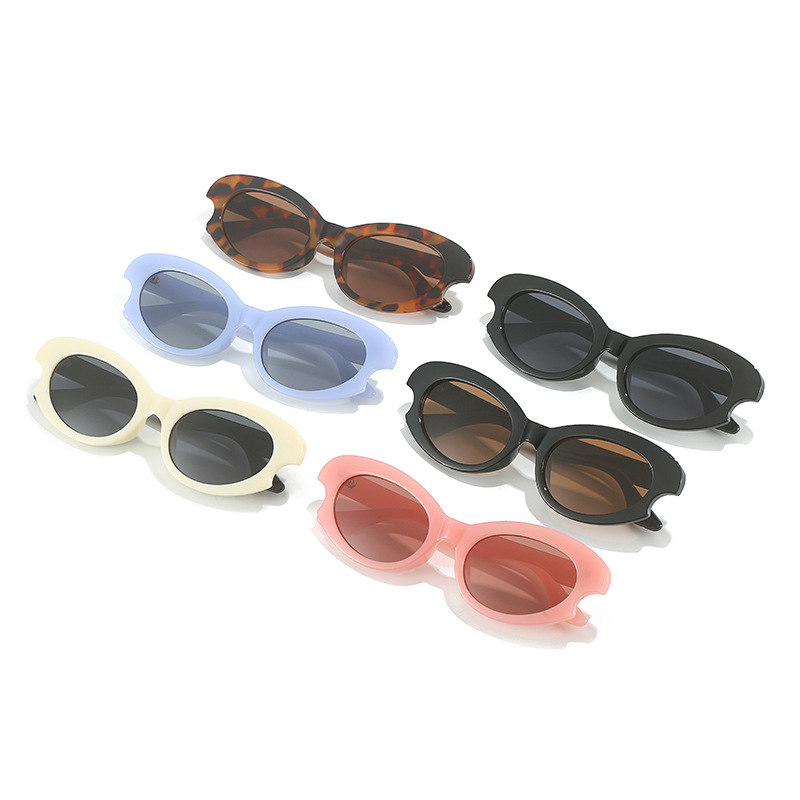 Gafas de sol de ojo de gato Y2K color caramelo, moda femenina, marco pequeño, gafas de sol de tiro callejero al aire libre, venta al por mayor transfronteriza europea y americana