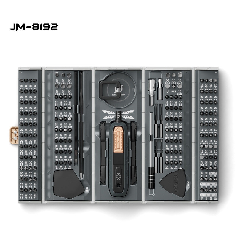 180-Piece Manual Precision Screwdriver Set Jm-8192 Tool Combination Mobile Phone Model Aircraft Disassembly and Repair Box