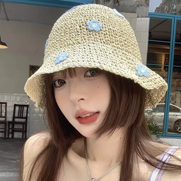 Summer Japanese fresh sun hat, bucket