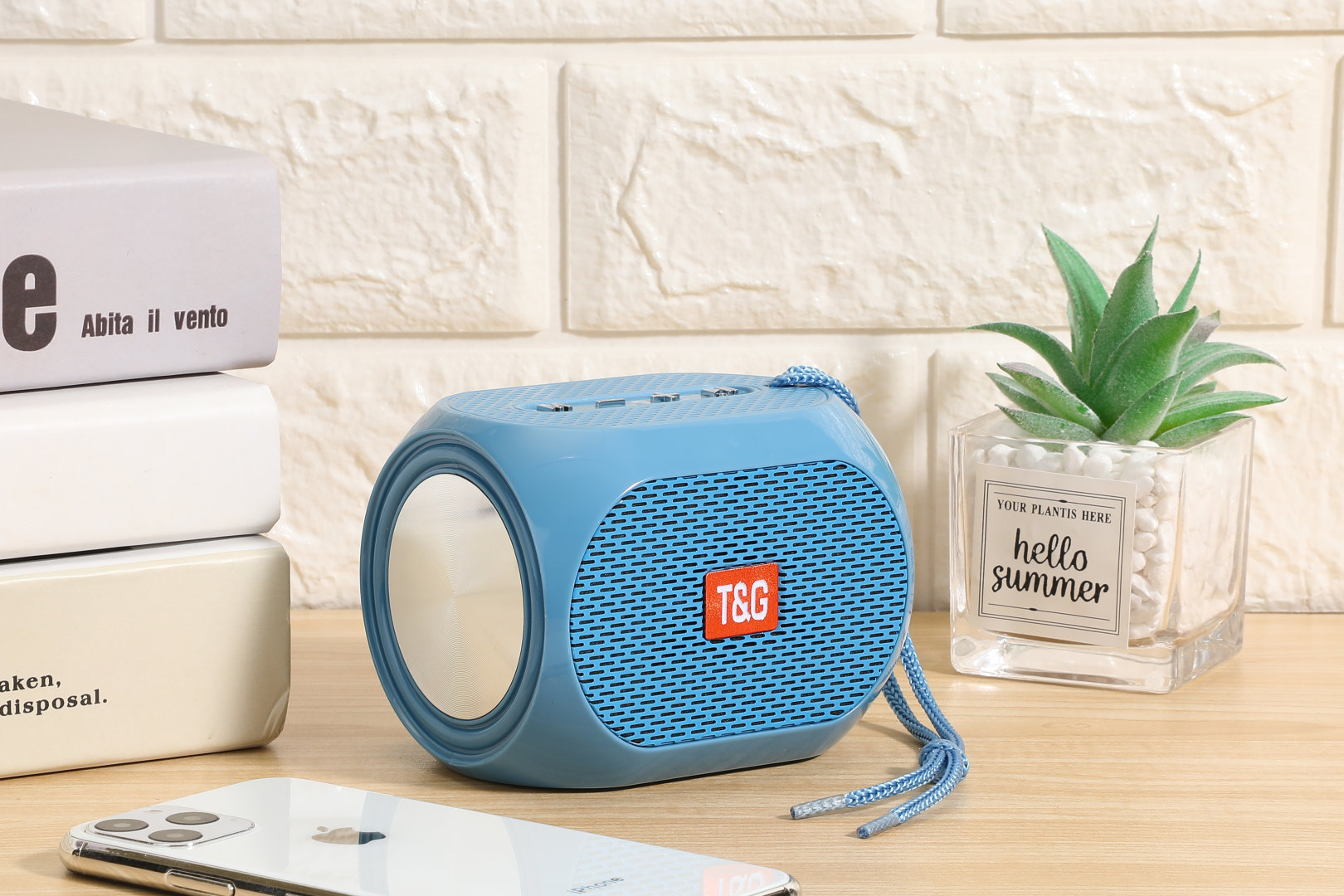 TG196 al aire libre a prueba de agua doble membrana subwoofer de alta calidad de sonido tarjeta portátil USB altavoz Bluetooth