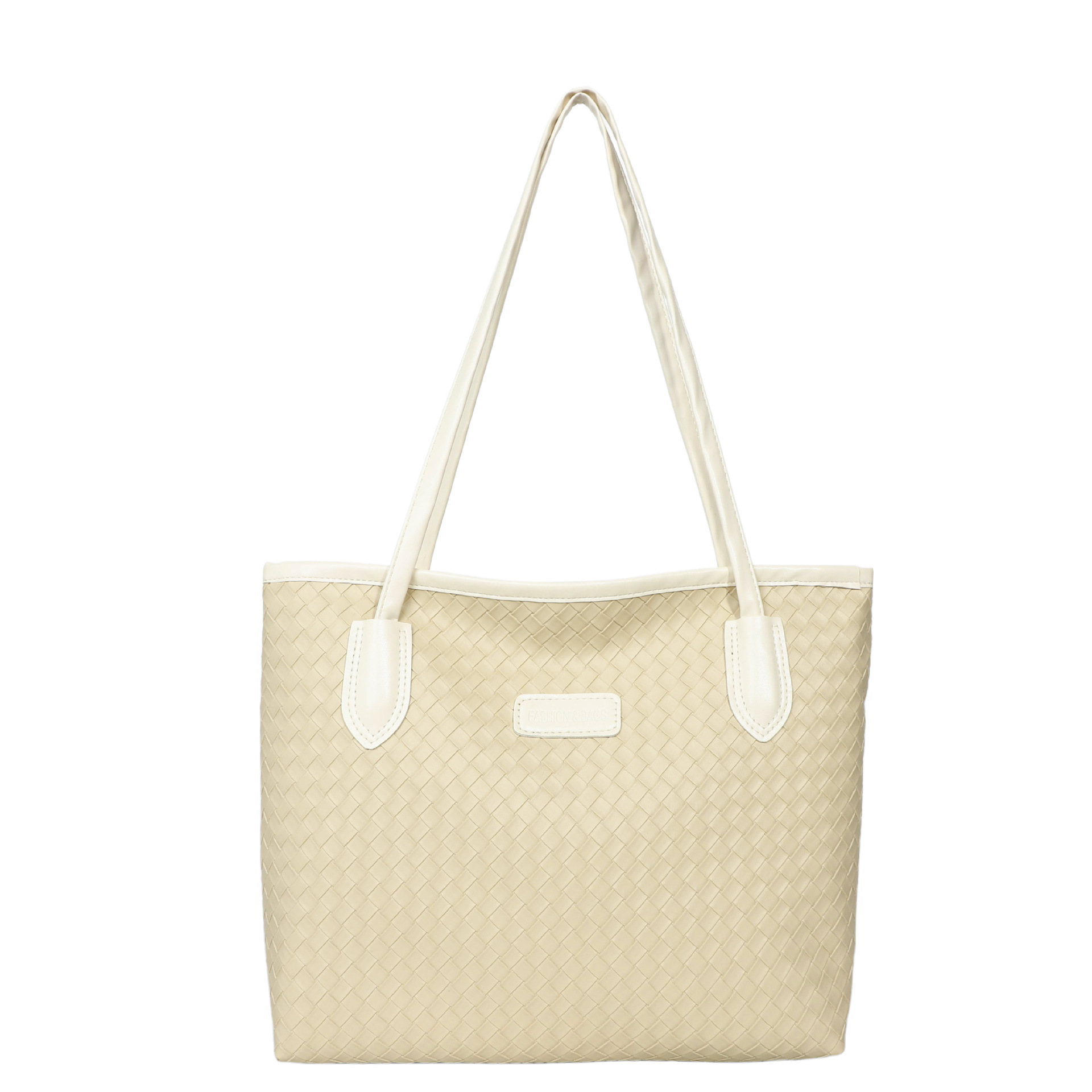 Bolsa de gran capacidad para mujeres 2026 nuevo estilo coreano de moda de viaje bolso de hombro universal de moda tejido bolso de mano