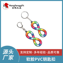 創意軟膠pvc鎖匙扣 卡通動漫金屬橡膠鑰匙扣 制定LED禮品鑰匙掛件