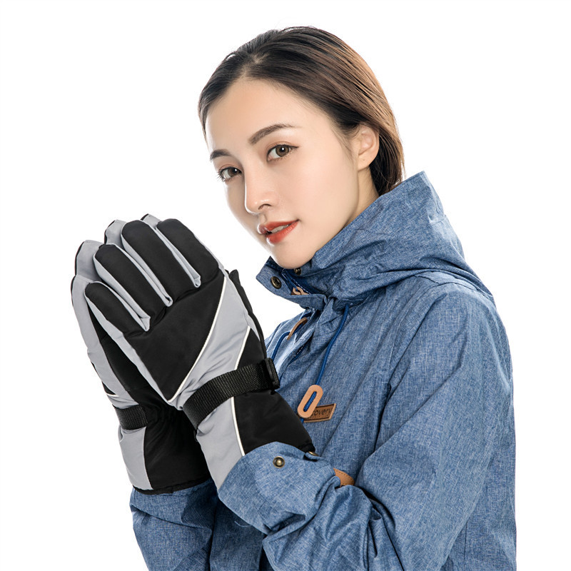Cross-Border Ski Gloves for Men, Cycling Gloves, Cold-Proof, Anti-Freeze, Thick and Warm, for Electric Bikes, Women's Bicycles, Mountain Bikes
