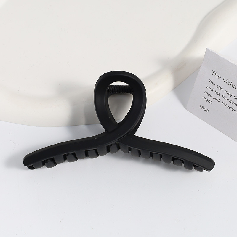 Amazon Venta caliente Frosted clip grande geométrica trasera horquilla elegante temperamento tiburón clip de alto grado tocado