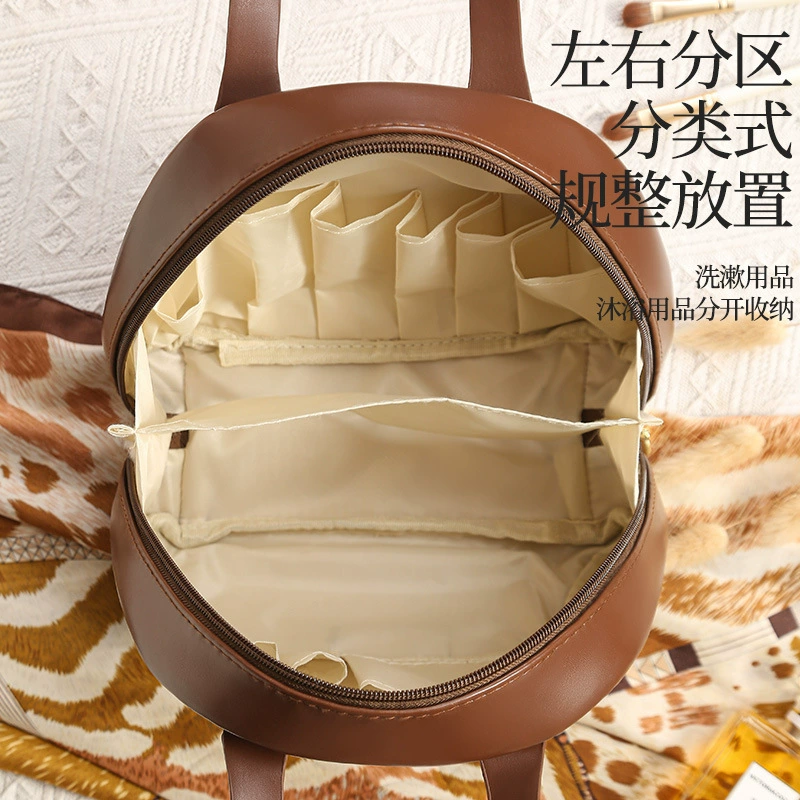 Capacious cosmetic bag, handheld storage bag for traveling, organizer bag, waterproof bag