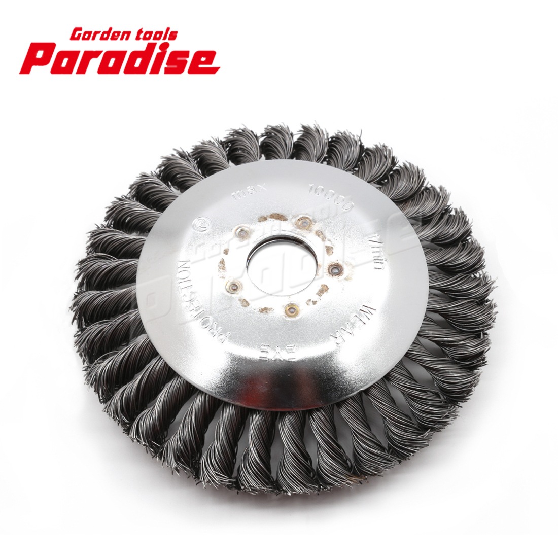 头部工厂供 6寸割草机除草轮 钢丝锄草头除草头除锈头 钢丝除草盘