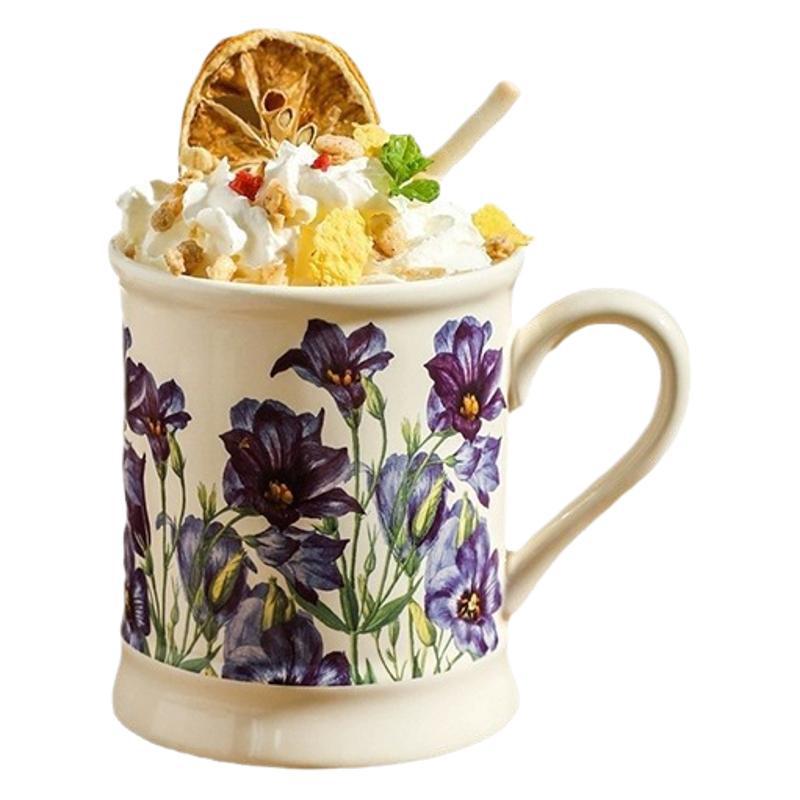 Taza de cerámica de alto valor Taza de agua de pareja Vintage Creative Girl Goddess Souvenir Taza de desayuno Taza