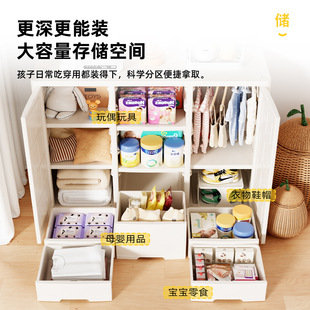 Children's Wardrobe New Product Feeding Table Milk Powder Company Gift Plastic Household Cupboard Multi-Functional Toy Storage Cabinet