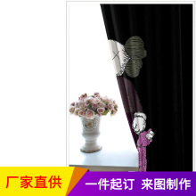 搞怪布偶成品深灰色窗帘 3D数码印花跨境亚马逊外贸 窗帘特价