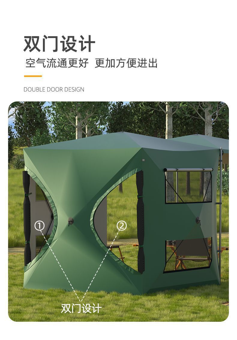 Car tail tent canopy extension, outdoor car side camping tent, automatic and quick-opening side tent for the car