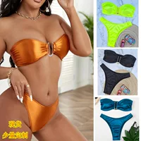 2023 европейский и американский Amazon AliExpress Новый купальник сексуальный U-образный V-образный купальник бикини женский купальник в наличии