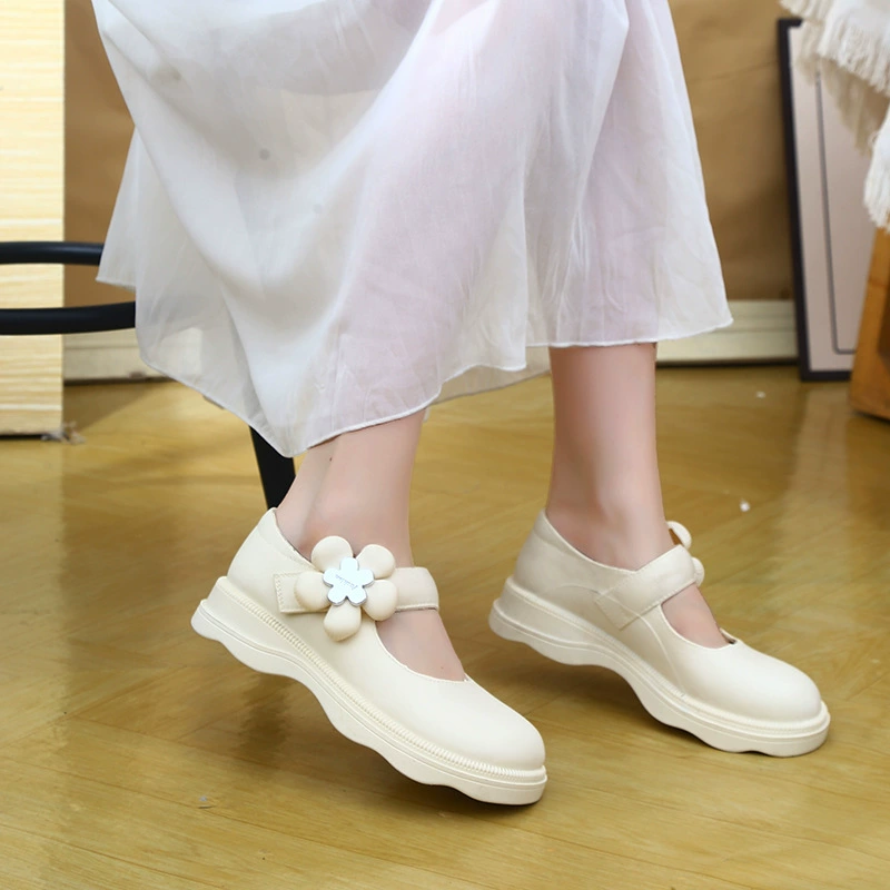 Новые женские лоферы в британском стиле, сандалии Мэри Джейн, противоскользящие, с низким верхом, в стиле ретро, ​​на мягкой подошве, модные с цветочным принтом