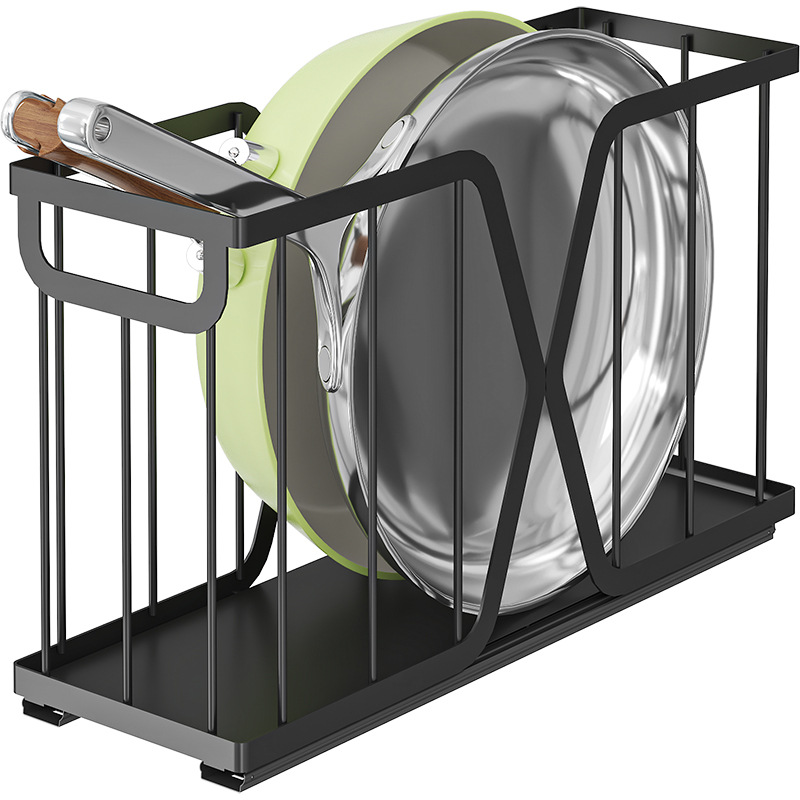 El estante del fregadero debajo de la cocina se puede tirar, la olla de almacenamiento multifuncional, el estante de acabado de artículos diversos, la cesta del cajón del armario