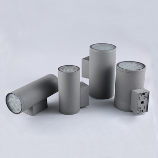 Factory Direct round fashion luxury wall lamp kit die casting radiator integrated private Model Single and double head wall lamp shell