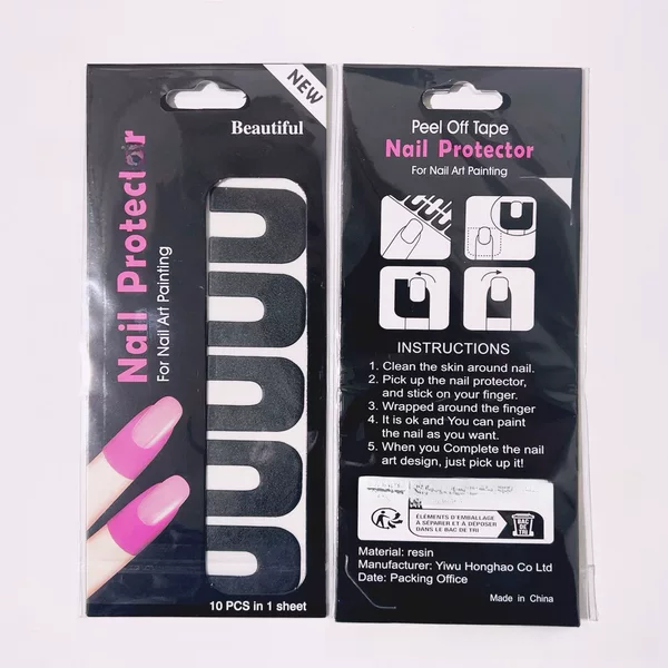 nail stickers anti-nail oil overflow nail U-shaped stickers anti-overflow adhesive stickers nail anti-overflow stickers beauty