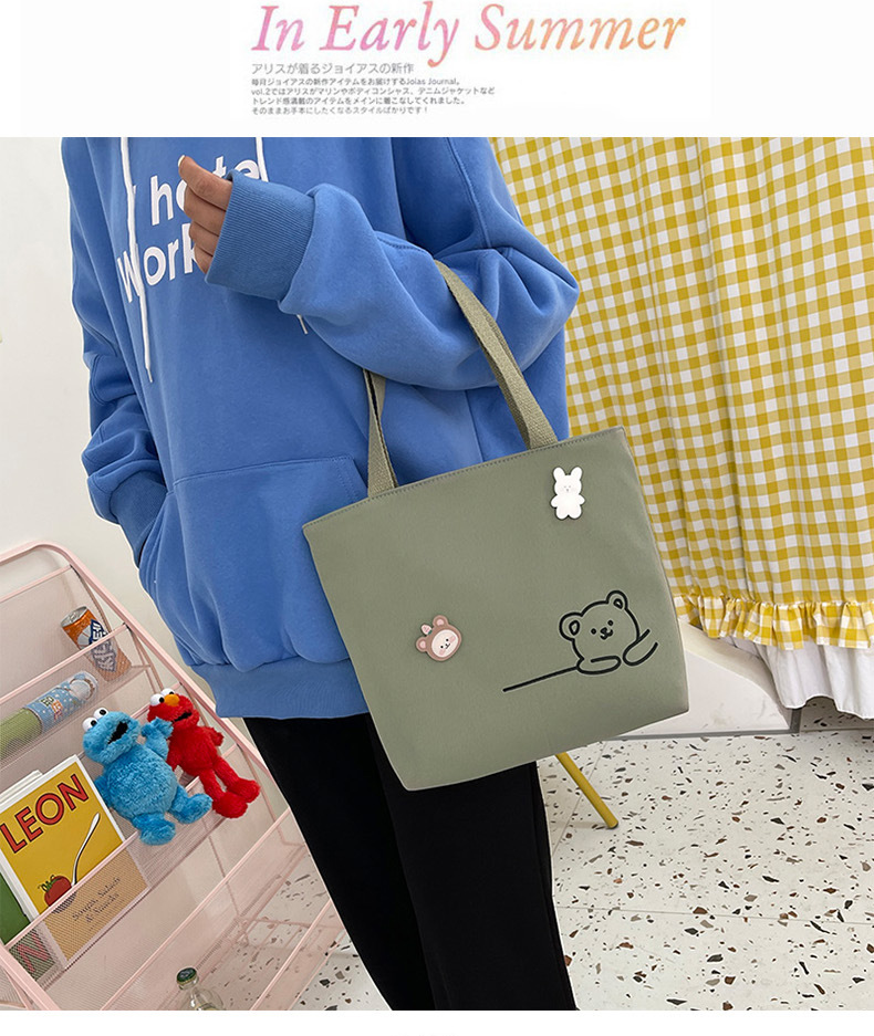 2022 New Japanese-style ins fresh and clean shopping storage bags, lunch boxes, bento bags, girls' handbags, canvas bags undefined