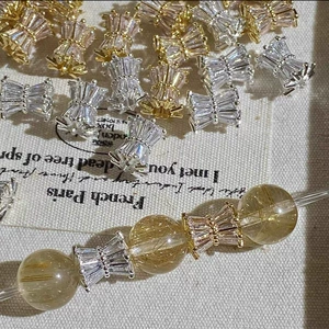 High Color Retention, Full of Diamonds, Versatile and Sparkling, Small Waist-Shaped Spacer Beads, Crystal DIY Accessories, Bracelets, Necklaces, Handmade Accessories