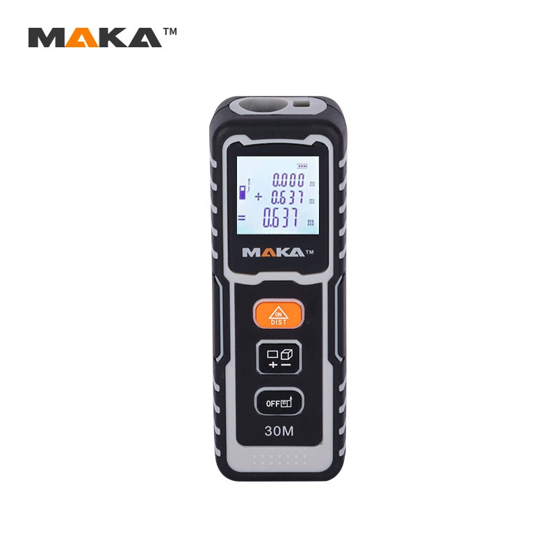 Ручной цифровой лазерный дальномер MAKA, электронная рулетка, высокоточный измерительный прибор, 30m различных режимов измерения