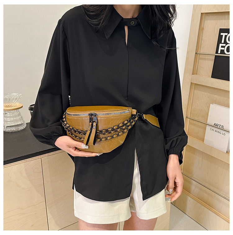 Super Hot Chest 2024 Nuova Moda Coreana Stile Occidentale Catena Donna Vita Larga Cinghia Monospalla Tracolla_voghion.com