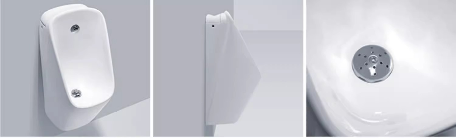 Integrated automatic sensor urinal for men, wall-mounted ceramic urinal, wall-mounted urinal, floor-standing urinal pool undefined