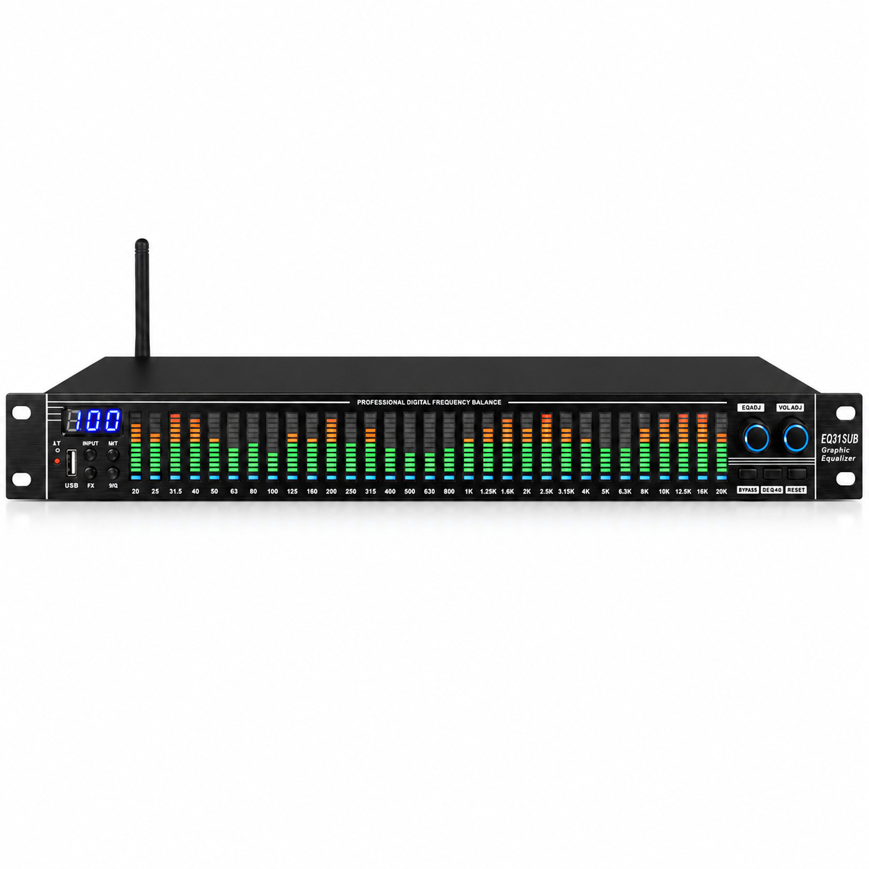 Ecualizador Digital de 31 Bandas EQ31 con Bluetooth y Reducción Inteligente de Ruido