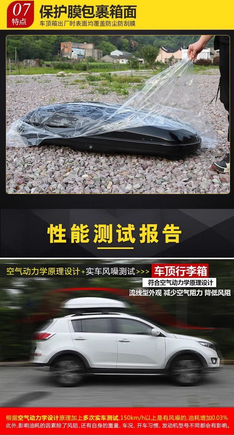 Modified Car Roof Box, Large-Capacity Travel Suitcase, Luggage Rack, Car Luggage Box, Universal for Suvs and Sedans