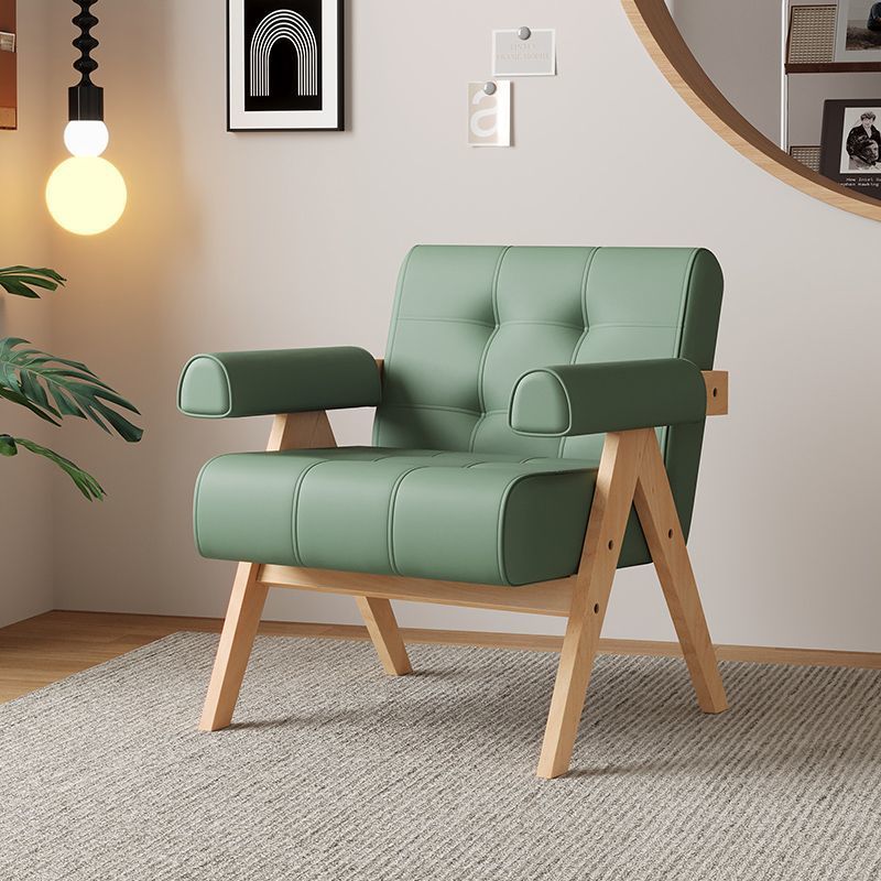 Sofá / silla individual mesa / silla de negociación nórdica moderna sala de estar de lujo balcón café recepción madera maciza ocio