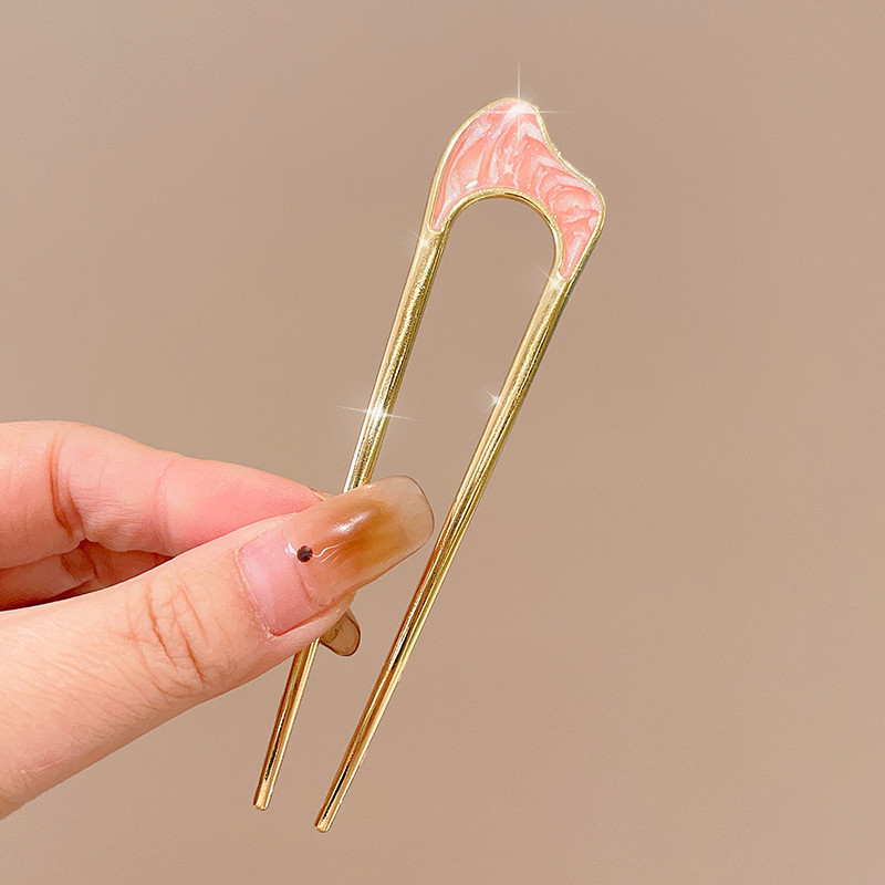 Horquilla en forma de U de alta calidad para mujer, horquilla para el cabello de todo fósforo diaria, horquilla para el cabello de la moda coreana, tocado, accesorios para el cabello con peine