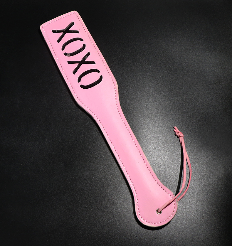 PU Embossed Leather Hand-Pat Whip 45cm for Adult Couples Flirting — detail image 19