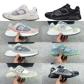 外贸CD新款百搭时尚休闲男女透气运动鞋老爹字母B30礼盒装36-47码