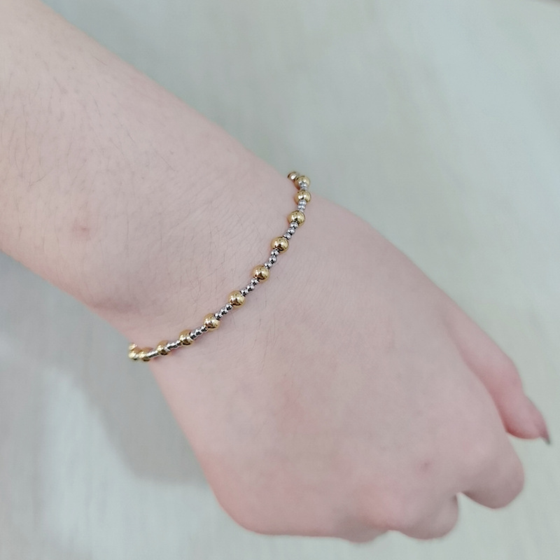 10g Weight Bracelets, Necklace Classification 1 Piece, 1 Set Quantity Holiday, Daily Occasion 304 Stainless Steel Material Geometric Pattern Women's Gender Plating Design Simple Style, Classic Style Style 1 Piece 1 Set 304 Stainless Steel Bracelets Necklace 11