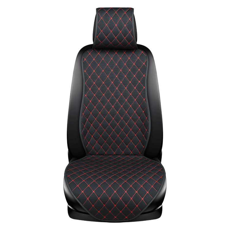 Cubierta del asiento del coche cojín del asiento accesorios interiores de modificación del coche Four Seasons cojín de lino universal half Pack cojín del asiento cojín de una sola pieza