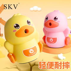 Cartoon duck pencil sharpener kindergarten gift automatic lead pencil sharpener children's school supplies hand-cranked pencil sharpener