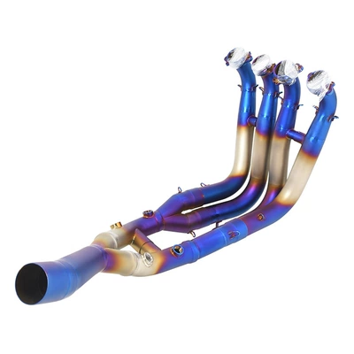 Suitable for Bmw Motorcycle Sports Exhaust pipe - r-rr-stainless-steel-blued-front-section